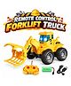 Sanjary Remote Control Construction Bulldozer Toy with Rotating Arm, Movable Loader, Stunt Function and Rechargeable Battery for Kids color design may vary