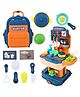 Sanjary Kids Pretend Play Kitchen Set with Backpack, Cooking Utensils, Food Accessories and Portable Carrying Case for Children color design may vary