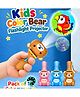 NEGOCIO Kids Color Bear Flashlight Projector with 48 Educational Patterns for Learning & Bedtime Fun, Pack of 1 - Pink, Blue, Light Brown (Color may Vary)