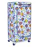 Mothertouch Storage Wardrobe With Wheels Animal Print - Blue