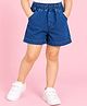 Kidbea Denim Woven Solid Shorts - Blue