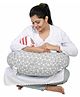 Lulamom Flowers Portable Comfortable Nursing Pillow - Grey