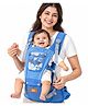 LOOK MAMA 3 in 1 Cotton Baby Carrier with Detachable Hip Seat, Ergonomically Made, 4 to 24 Months