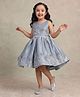 smile baby NX Tissue Woven Sleeveless Floral Applique Detailed Dress - Blue