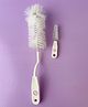 Fisher-Price Bottle & Nipple Cleaning Brush Set, Soft Nylon Bristles, 360° Rotating Handle, Non Toxic, Easy Grip, Anti-Scratch Cleaning, Ages 0+ Year