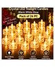 Bubble Trouble Crystal Gear LED Tealight Candles Warm White Flameless Battery Operated Decorative Light for Home, Party & Festive Decoration, Pack of 24 PC