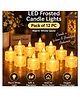 Bubble Trouble LED Frosted Candle Light Warm White Flameless Battery Operated Decorative Light for Home, Party & Festive Decoration, Pack of 12 PC