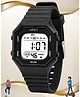 Spiky Solid Digital Watch - Black