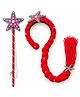 Tipy Tipy Tap Mermaid Hair Band & Wand Costume Accessory Set - Red