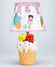 Little Surprise Box Ceramic Ice Cream Side Bed Table Lamp Kids Room Decor-White