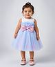 Little Surprise Box Knit Sleeveless Sequins Embellished Bow Applique Detailed Dress - Multi Colour