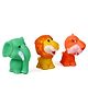 Ratnas Squeezy Animal Bath Toys Pack of 3 Multicolour - Animal Design & Color May Vary