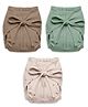Cocoon Care Bamboo Cotton Solid & Printed Nappy Pack of 3 for Baby 0-3m