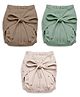 Cocoon Care Bamboo Cotton Solid & Printed Nappy Pack of 3 for Baby 3-6m