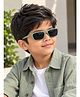 Stol'n Solid Rectangular Sunglasses - Green