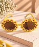 Stol'n Floral Applique Detailed UV Protected Round Sunglasses - Yellow