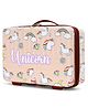 Snug-On Unicorn Kids Hard Vanity Bag | Unbreakable Polycarbonate Travel Organizer for Toys, Makeup & Accessories | Lightweight Hand Carry Storage Box