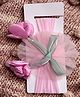 Radhya accessories Frill Detailed Floral Embellished Headband - Pink