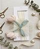 Radhya accessories Frill Detailed Floral Embellished Headband - Cream