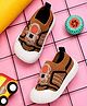 TOMSY CHOICE Astronaut Applique Detailed Slip On Shoes - Brown