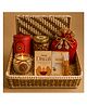 Arte Casa Ruby Glow Golden & White Festive Gift Basket