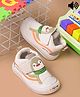 KATS Penguin Designed Velcro Closure Musical Shoes - Cream