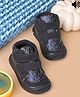 KATS Typography Designed Velcro Closure Musical Shoes - Black