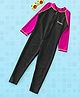 Rovars Full Sleeves Legged Swimsuit - Black Pink