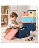 R for Rabbit Kiddo Korner Multi Storage Organiser with Lid BPA Free PP Material Set of 4 - Multicolor