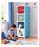 Butterthief Cartoon Printed Collapsible Wardrobe, 4 Cubes Almirah for Kids & Toddlers - Color May Vary