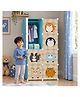 Butterthief Cartoon Printed Collapsible Wardrobe, 8 Cubes Almirah for Kids & Toddlers - Color May Vary