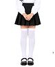 BookMyCostume Cotton Lycra Solid Stockings - White