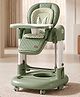 StarAndDaisy 4 in 1 Baby High Chair Walker Rocker and Swing for Babies 0 to 5 Years Adjustable Height Recline Footrest Double Layer Tray 5 Point Safety Harness and Wheels for Comfort and Safety