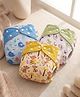 StarAndDaisy Reusable Cloth Diaper for Baby 0 to 3 Years Washable Adjustable Pocket Cloth Nappy Leakproof Breathable Soft Cotton Inner Eco Friendly Diaper for Boys and Girls Multicolor Set of 3