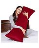 MY ARMOR Maternity Pregnancy Pillow for Sleeping, 53 16 Inch | Full Body Side & Cuddle Pillow | Adjustable Microfiber Filling | Washable Velvet Cover | Back, Belly & Leg Support - Maroon