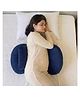 MY ARMOR Pregnancy Pillow for Women, 1 Year Warranty | Dual Pregnancy Wedge Pillow for Back & Belly Support , Adjustable Butterfly Design, Cuddle Pillow, Velvet Cover - Navy Blue