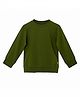 Kiggle 100% Cotton Knit Full Raglan Sleeves Solid Sweatshirt - Green