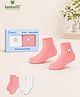 Kidbea Bamboo Knit Pack Of 2 K Embroidered Socks - White & Pink