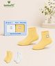 Kidbea Bamboo Knit Pack Of 2 K Embroidered Socks - Yellow & White