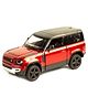 Kinsmart Scale 1:36 Land Rover Defender 90 Free Wheel & Die Cast - Crimson Red
