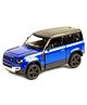 Kinsmart Scale 1:36 Land Rover Defender 90 Free Wheel & Die Cast - Dark Blue