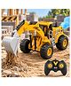 VGRASSP Remote Control Excavator Toy For Kids With Mist Spray And LED Lights - 2.4GHz Rechargeable RC Construction Vehicle With Manual Working Arm - Color May Vary