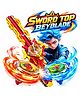 Sanjary Sword Top Launcher Toy Set with High Speed Spinning Battle Tops, Colorful Design, Duel Game, Action Play for Kids color design may vary