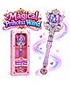 Sanjary Magical Princess Light Up Wand Toy with Sparkling Handle, Heart Gem Design, Fairy Pretend Play Accessory for kids color design may vary