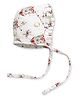 Cocoon Care Bamboo Muslin Woven Carnival Theme Printed Bonnet - White