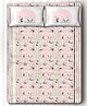 Silverlinen Panda Village Double Bedsheet with Two Pillow Covers - Pink