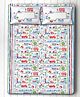 Silverlinen Busy Street Double Bedsheet with Two Pillow Covers - Multicolor