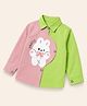 Huggle Boo Cotton Woven Full Sleeves Bunny Printed Shirt - Green