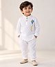 BAATCHEET Cotton Woven Full Sleeves Kite Printed Kurta & Pyjama Set - White