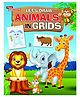 Let's Draw Animals In Grids Book - English